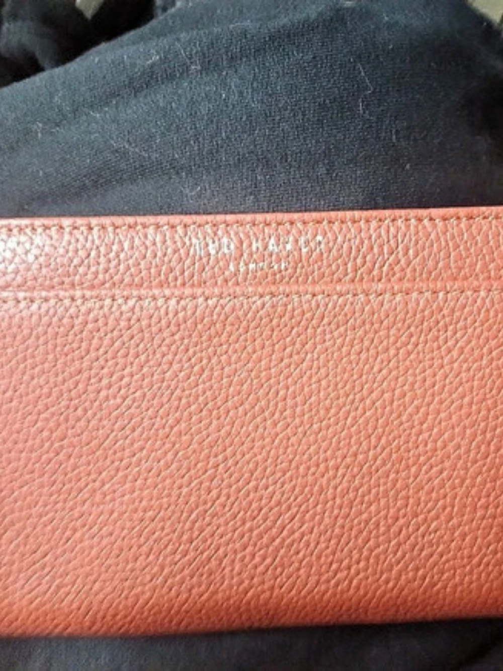 Ted Baker Tan Pebbled Leather Continental Flap Wallet